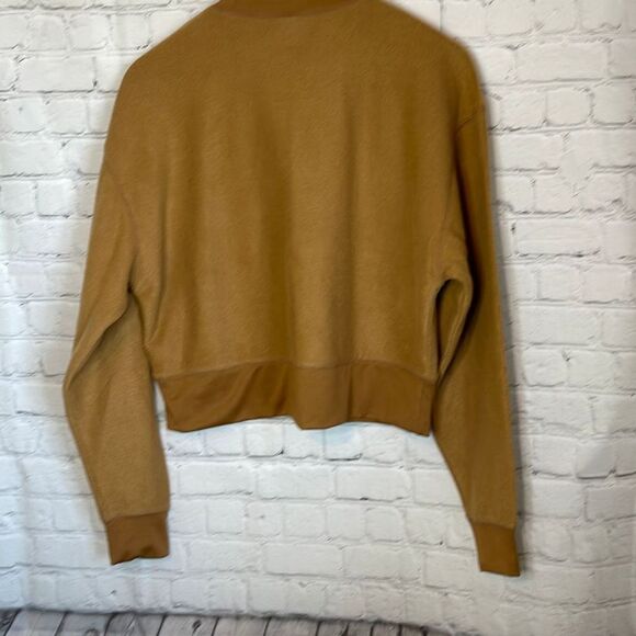 Abound Women’s Crew Neck Soft Brown Mock Neck Sweatshirt size Medium - Picture 4 of 5